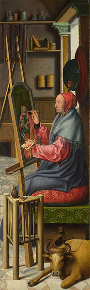 unknow artist Saint Luke painting the Virgin and Child